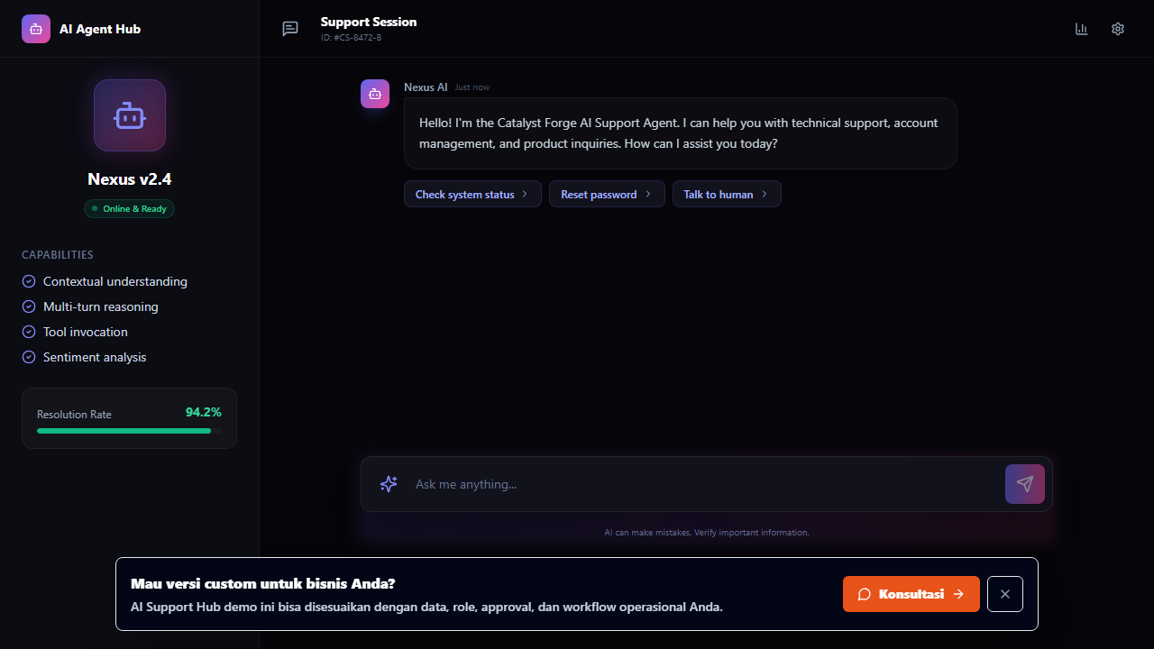 AI Support Console